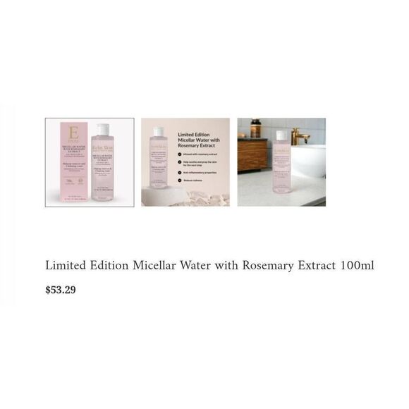 BNIB~ECLAT SKIN LONDON Limited Edition Micellar Cleansing Water/Makeup Remover - Picture 3 of 3